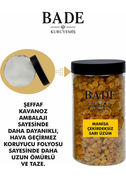 Sarı Çekirdeksiz Manisa Üzümü Iri Boy 750 Gr.
