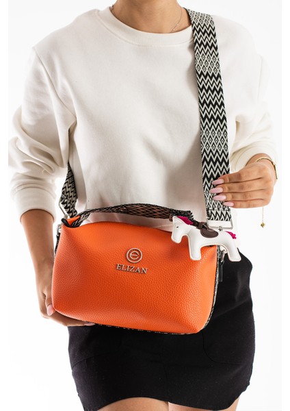 Kolonlu At Detaylı Spor Turuncu (Orange) Kadın Çantası fiyatları