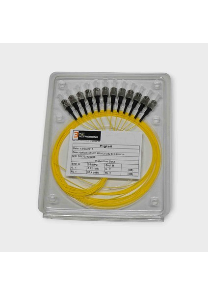 SM(Single Mode) St 9/125 Fiber Optik Pigtail(12 Adet)