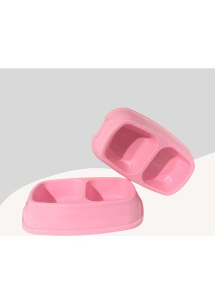Kediler ve Küçük Irk Köpekler İçin Mama ve Su Kabı Pembe
