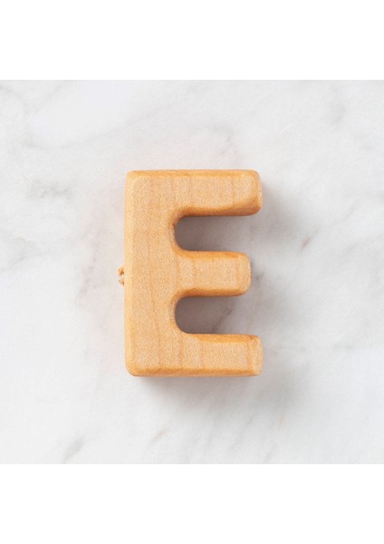 Hobi Baby Organik Ahşap Harf - E