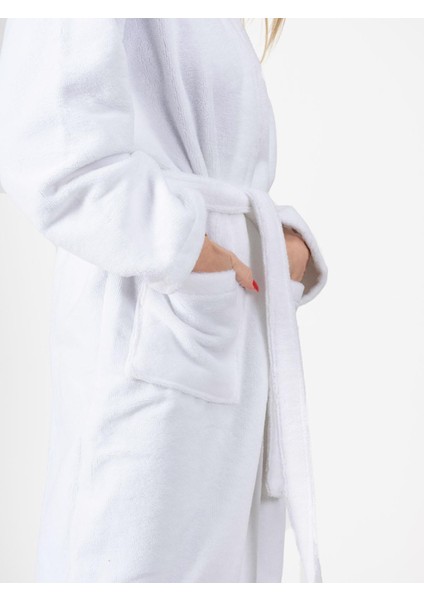 Kadife Kimono Bornoz Unisex Soft Banyo Bornozu