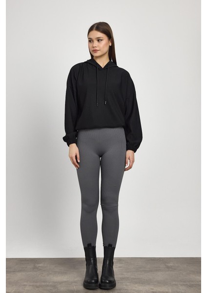 1054 Bel Bağcık Detay Sweat Siyah fiyatları