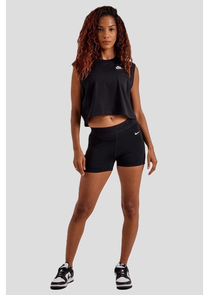 Sportswear Club Women's Sleeveless Cropped Top Kadın Crop Kolsuz Tişört Siyah fırsatları