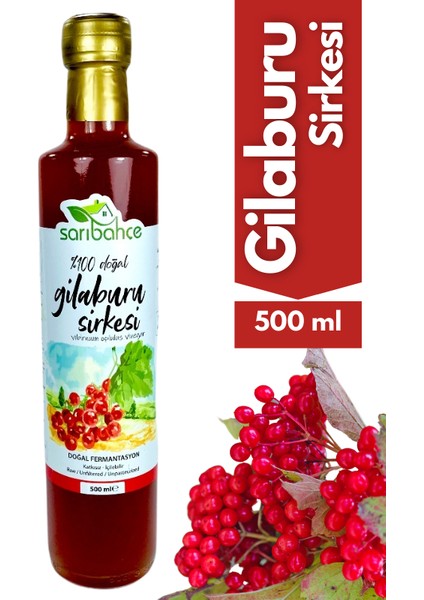 Gilaburu Sirkesi 500 ml - Organik Doğal Fermente