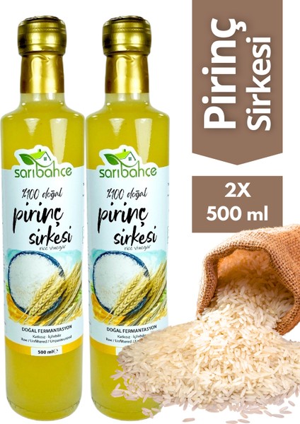 Pirinç Sirkesi 500 ml 2'li Paket - Organik Doğal Fermente