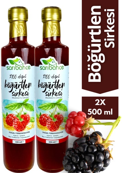 Böğürtlen Sirkesi Doğal Fermente 500 ml 2'li Paket - Organik Doğal Fermente
