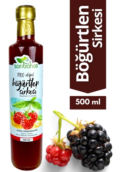 Böğürtlen Sirkesi Doğal Fermente 500 ml - Organik Doğal Fermente