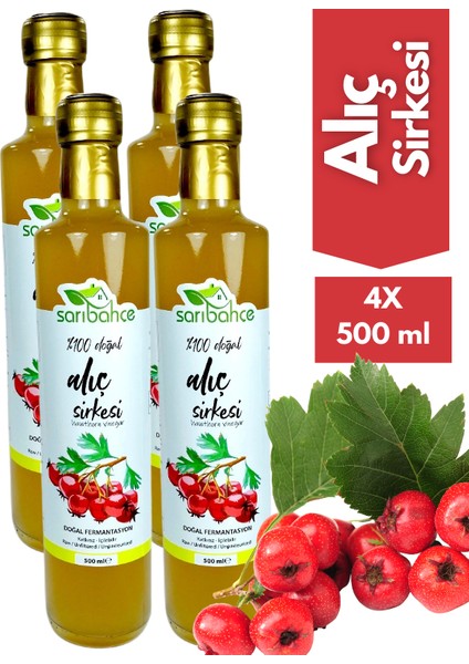 Alıç Sirkesi 500 ml 4'lü Paket - Organik Doğal Fermente