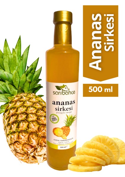 Ananas Sirkesi 500 ml - Organik Doğal Fermente