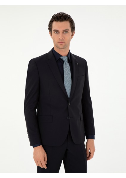 Erkek Lacivert Slim Fit Takım Elbise 50299348-VR033 modelleri