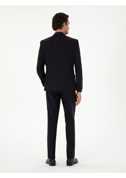 Erkek Lacivert Slim Fit Takım Elbise 50299348-VR033 indirimleri