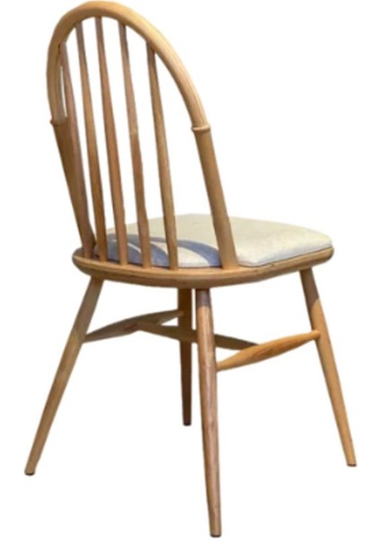 Rustica Döşemeli Classic Natural Ahşap Yemek Sandalyesi fiyatları