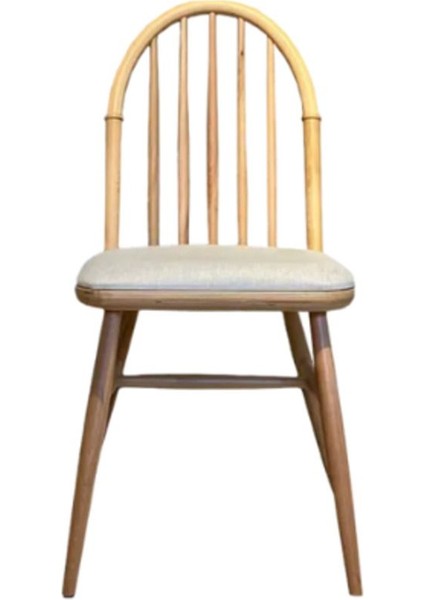 Rustica Döşemeli Classic Natural Ahşap Yemek Sandalyesi modelleri
