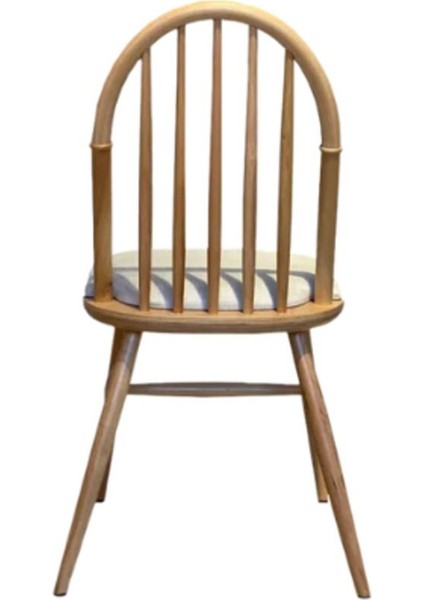 Rustica Döşemeli Classic Natural Ahşap Yemek Sandalyesi fırsatları