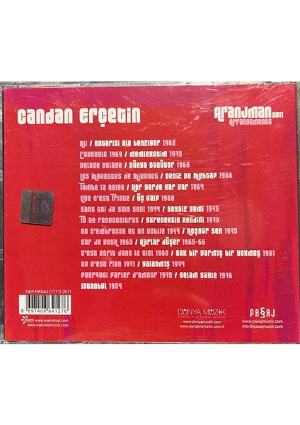 CD Candan Erçetin Aranjman 2011 CD fiyatları