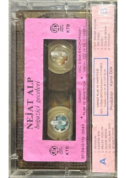 Kaset Nejat Alp Boğaziçi Geceleri Kaset