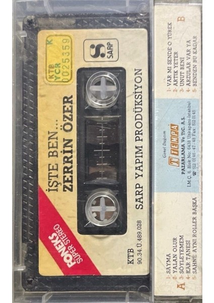 Kaset Zerrin Özer Işte Ben Kaset