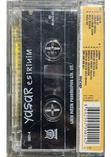Kaset Yaşar Esirinim Remix Kaset