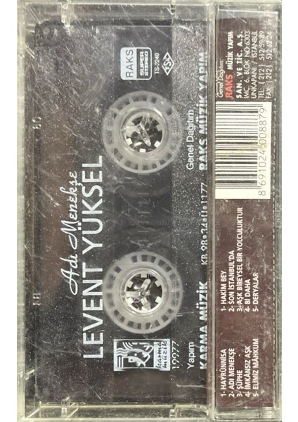 Kaset Levent Yüksel Adı Menekşe Kaset fiyatları