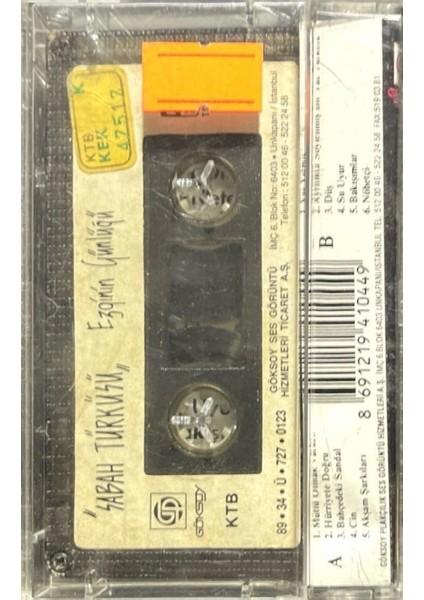 Kaset Ezginin Günlüğü Bahçedeki Sandal Kaset fiyatları