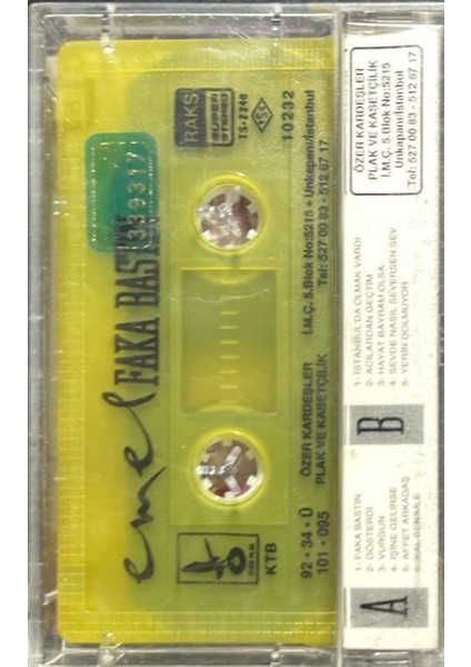 Kaset Emel Faka Bastın Kaset