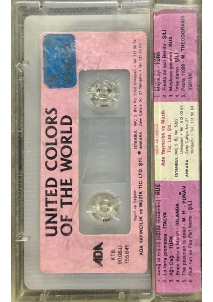Kaset United Colours Of The World Dünya Folkundan Seçmeler Kaset fiyatları