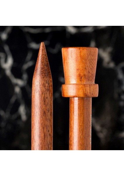 Rosewood 12 mm 36 cm Ahşap Örgü Şişi