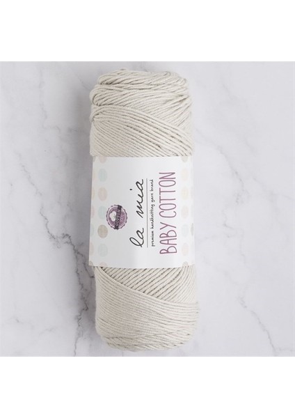 La Mia Baby Cotton Açık Gri El Örgü ipi - L047 - 33624