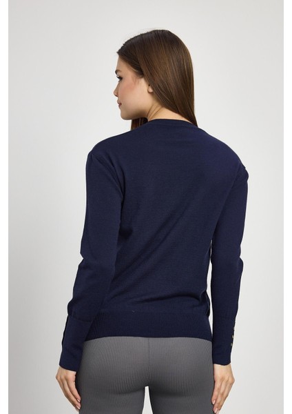 Laci Bisiklet Yaka Kol Düğmeli Kadın Triko Kazak 2455 indirimleri