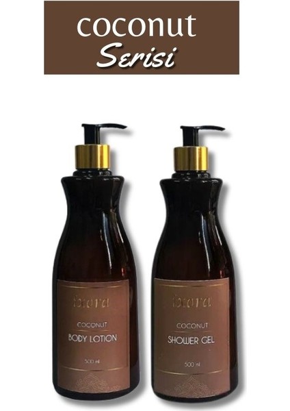 Ixora Coconut Serisi Duş Jeli ve Vücut Losyonu Seti 500 ml