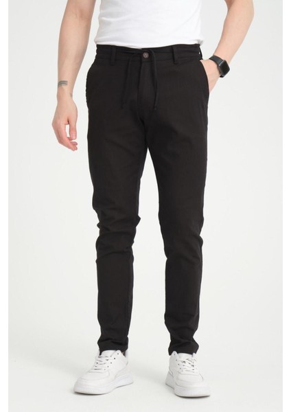 Lastikli Bağcıklı Fermuarlıpamuk Erkek Pantolon fırsatları