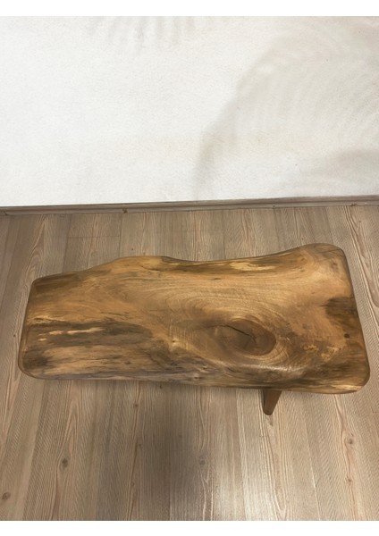 2180020 Ceviz El Yapımı Kütük Orta Sehpa 76 x 30, Yükseklik:47