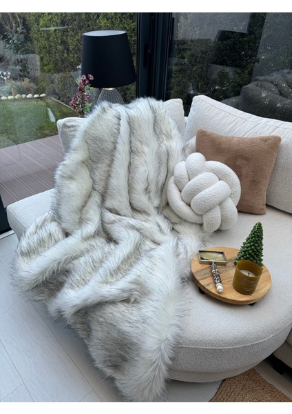 Peluş Örtü Kaymaz Koltuk Örtüsü Tibet Koltuk Örtüsü 200 x 75