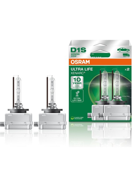 D1S Xenon Ultra Life Far Ampulü 10 Yıl Garantili (TAKIM-2AD.)