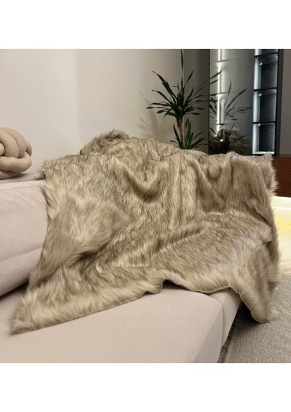 Peluş Örtü Kaymaz Koltuk Örtüsü Tibet Koltuk Örtüsü 200 x 75