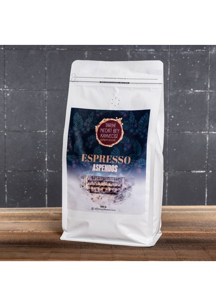 Tarihi Necatibey Kurukahvecisi Espresso Çekirdek Kahve| Aspendos 1kg