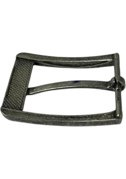 Kemer Tokası 3,5 cm Gümüş Kalay Renk 1 Adet (Leathercraft, Deri Hobi)