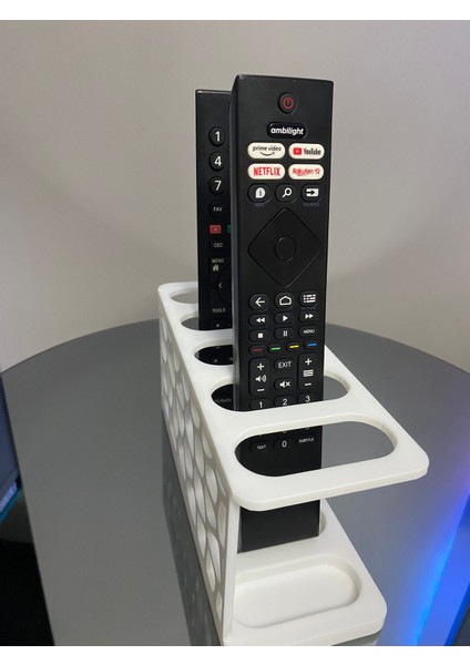 5 Gözlü Kumanda Organizer Standı Uzaktan Kumanda Düzenleyici Tv Kumandalık Modern Beyaz modelleri