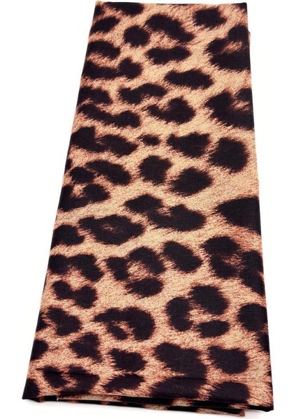 120X50 cm Leopar Renk Pamuklu Saten Astarlık Kumaş
