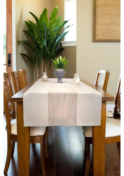 Modern Lazer Kesim Damalı Runner 40*140
