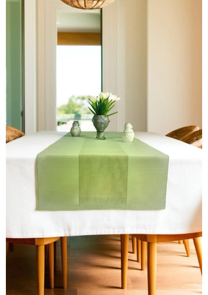 Modern Lazer Kesim Damalı Runner 40*140