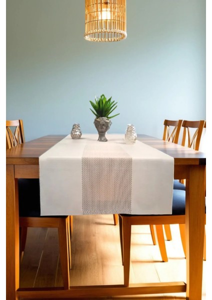 Modern Lazer Kesim Damalı Runner 40*140