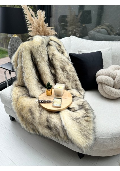 Peluş Örtü Kaymaz Koltuk Örtüsü Tibet Koltuk Örtüsü 200 x 150
