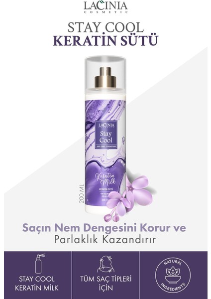 Keratin Sütü (Stay Cool) - 200ML Saç Bakımı Etkili