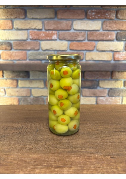 Portakal Dolgulu Yeşil Zeytin - Süzme Ağırlık 250 Gr. - Cam Kavanoz fırsatları