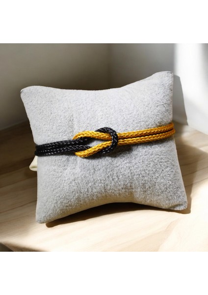 Mıknatıslı Çelik Bileklik – Sarı Siyah -Sade ve Şık Tasarımıyla Kadın ve Erkek Için fırsatları