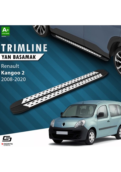 Renault Kangoo 2 Uzun Şase TrimLine Gri Yan Basamak 230 Cm 2008-2020 A+ Kalite