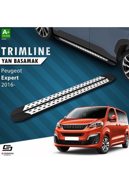 Peugeot Expert 3 Uzun Şase TrimLine Gri Yan Basamak 248 Cm 2016 Üzeri A+ Kalite