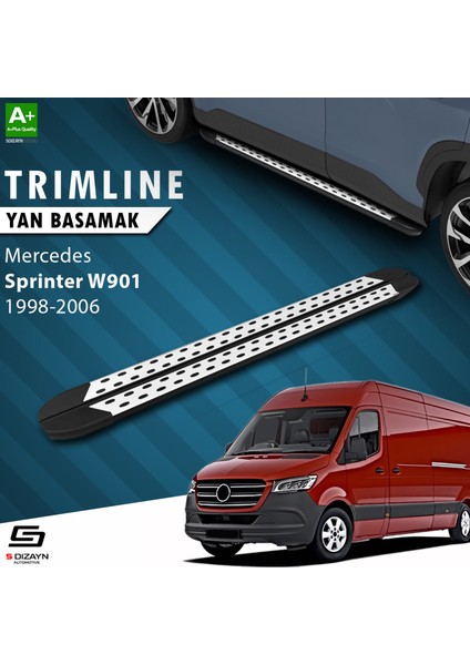 Mercedes Sprinter W901 Uzun Şase TrimLine Gri Yan Basamak 315 Cm 1998-2006 A+ Kalite